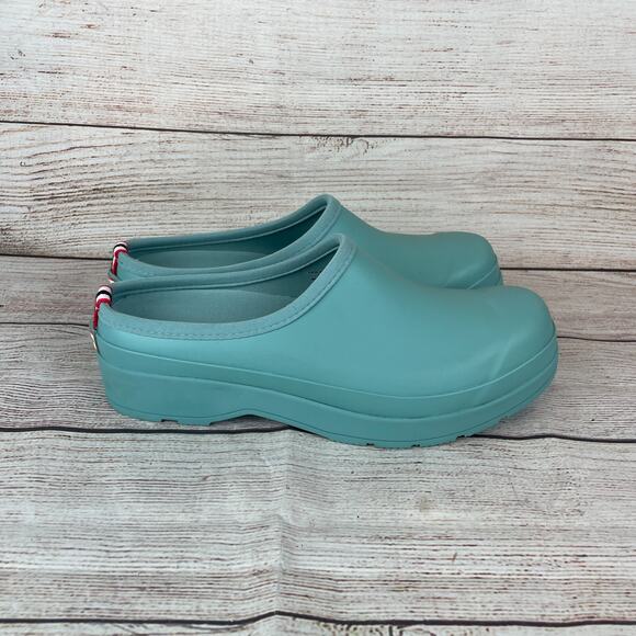 Hunter Play Womens Sz 11 Clogs Green Rubber Gardening Rain - Picture 4 of 10